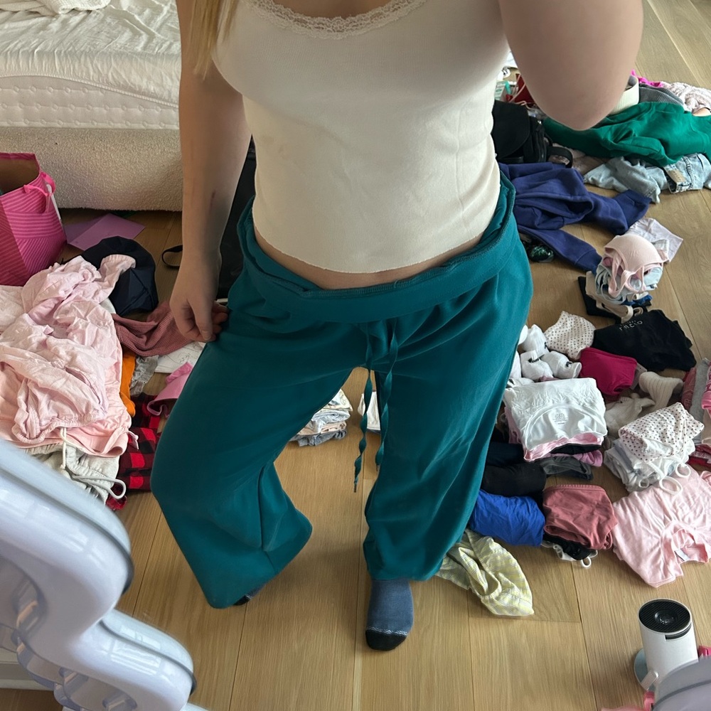 Track Suit pants - Greenish Blue